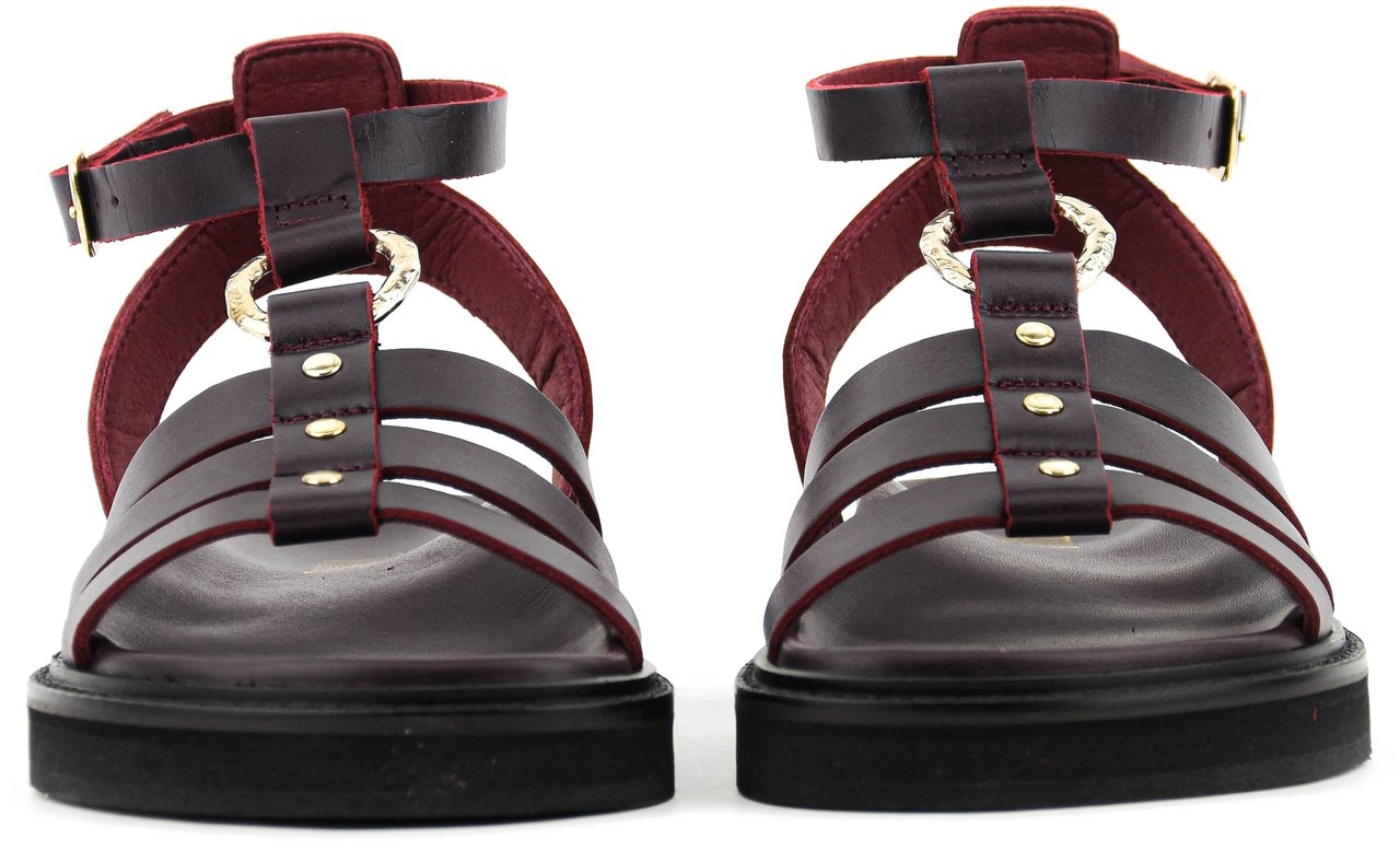 Toral Naxos Sandal Burgundy Rood