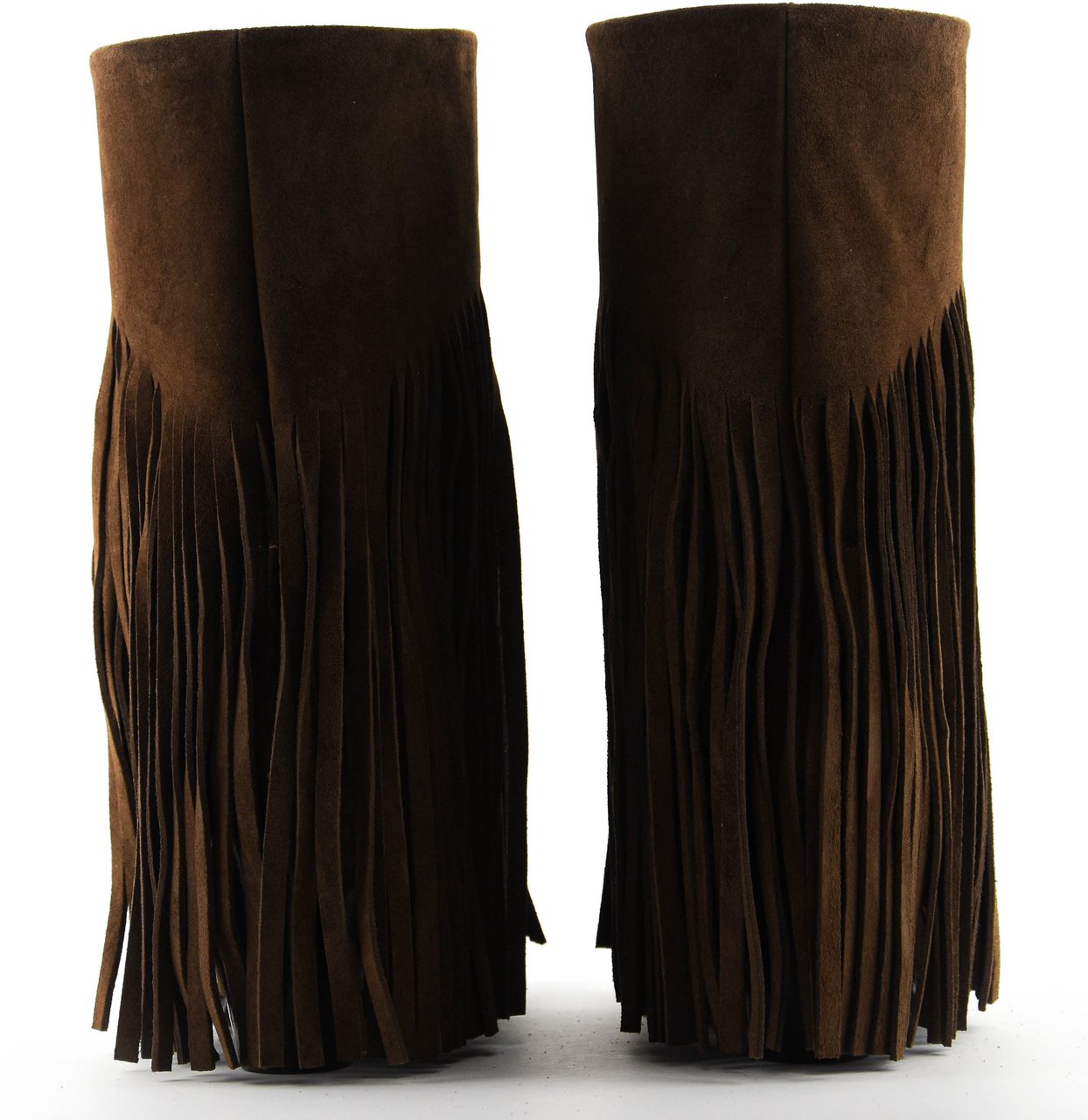 Toral Donna Basket Suede Fringe Boot Brown Bruin