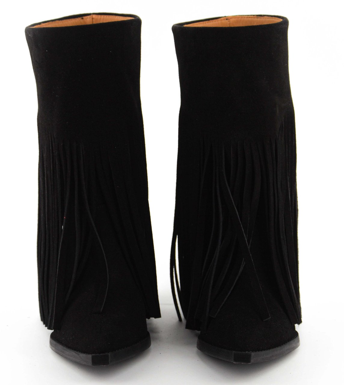 Toral Donna Basket Suede Fringe Boot Black Zwart