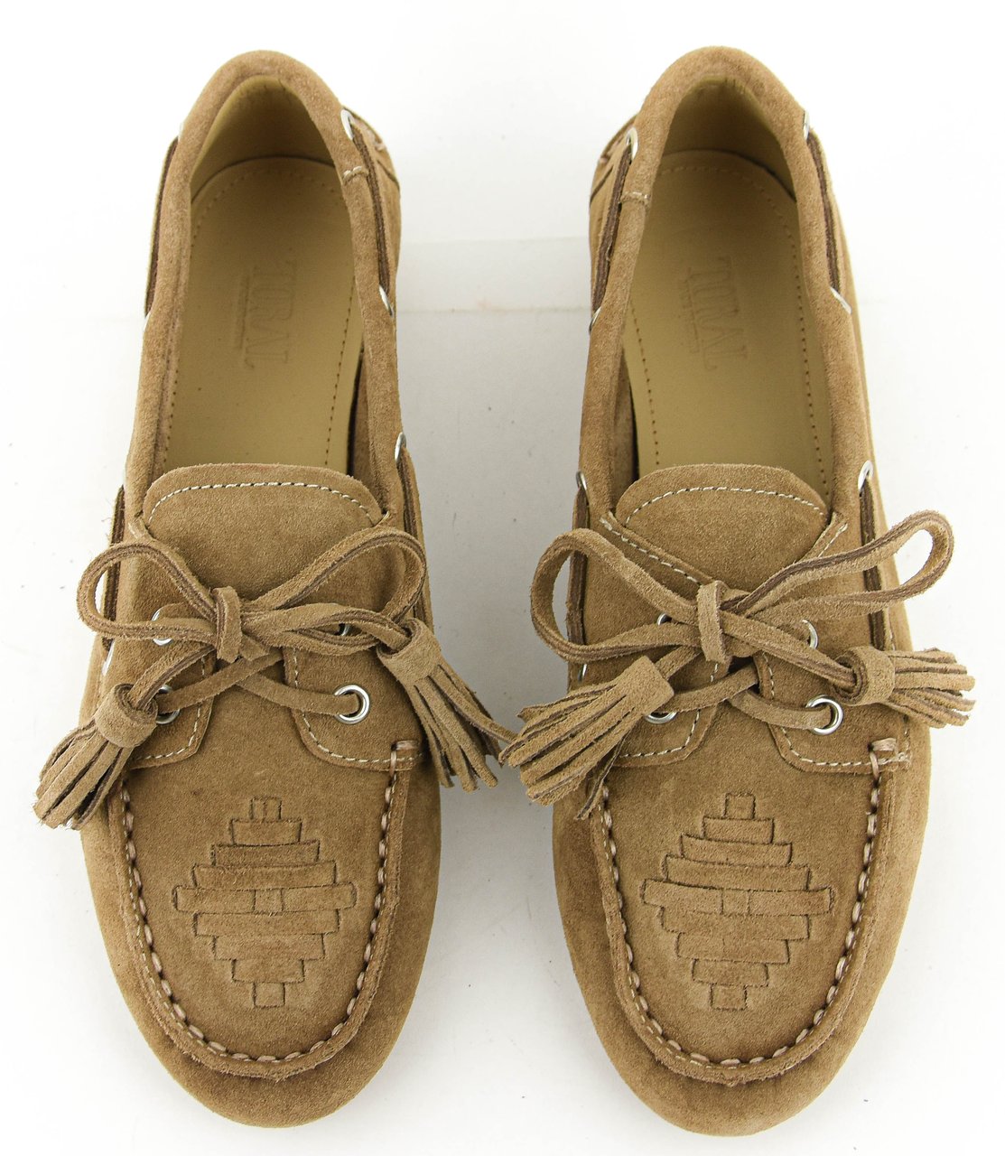 Toral Shima Boat Shoe Beige Beige