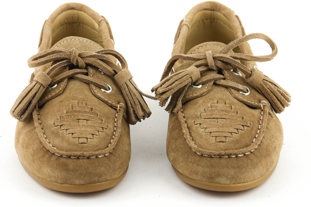 Toral Shima Boat Shoe Beige Beige