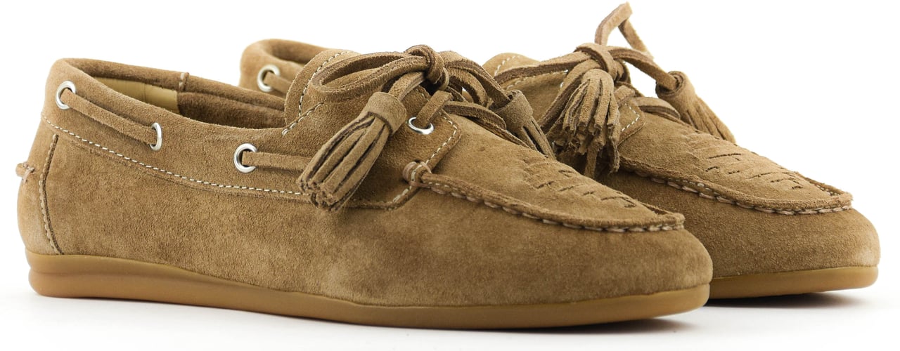 Toral Shima Boat Shoe Beige Beige