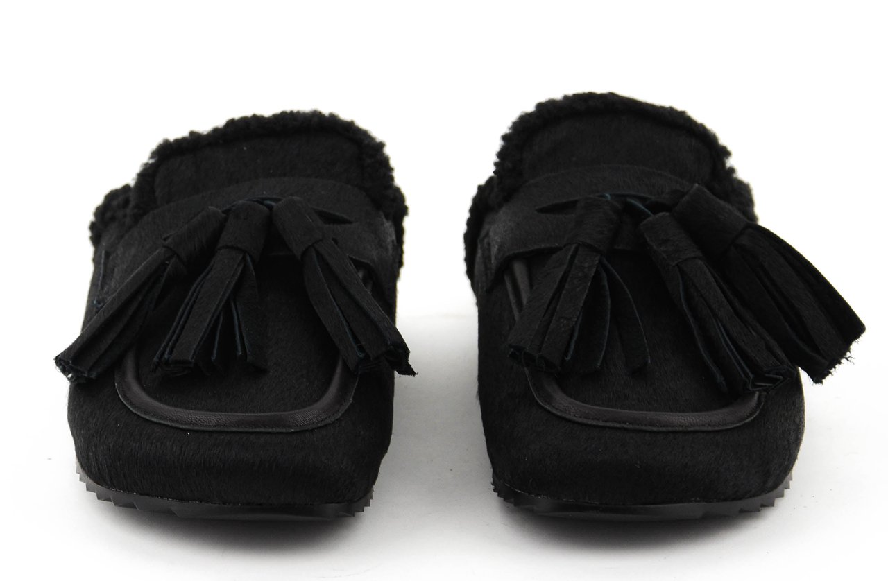 Toral Ariana Mule Black Haircalf Zwart