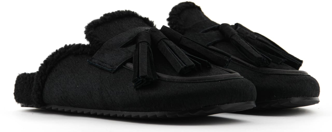 Toral Ariana Mule Black Haircalf Zwart