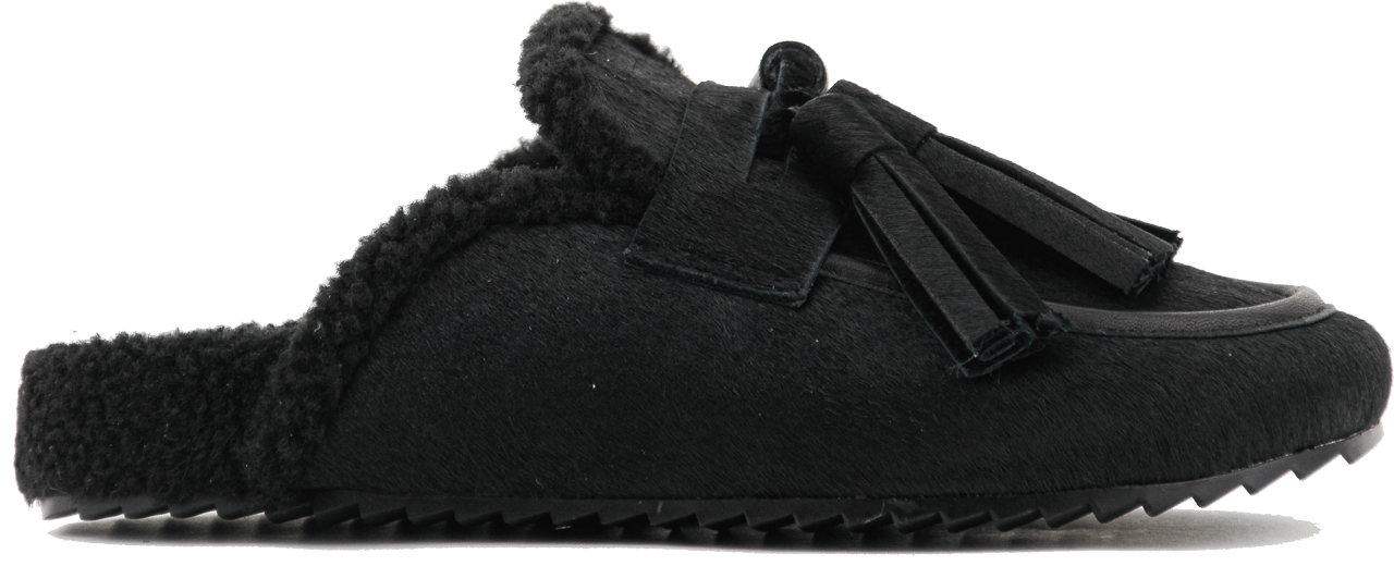 Toral Ariana Mule Black Haircalf Zwart