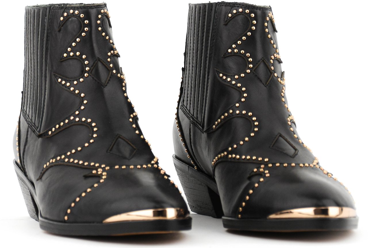 Toral Sonia Studs Bootie Black Zwart