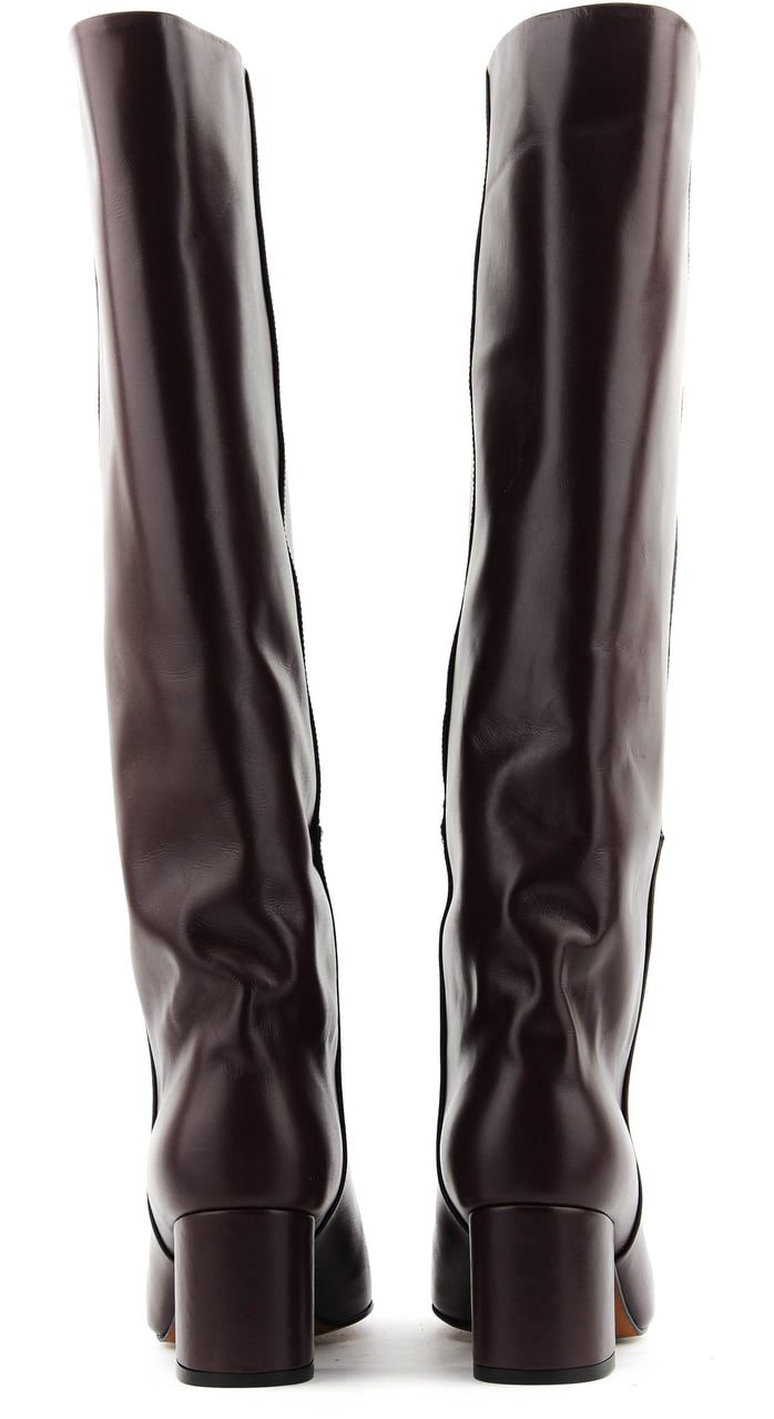 Toral Long Boot Extra Wide Bordeaux Rood