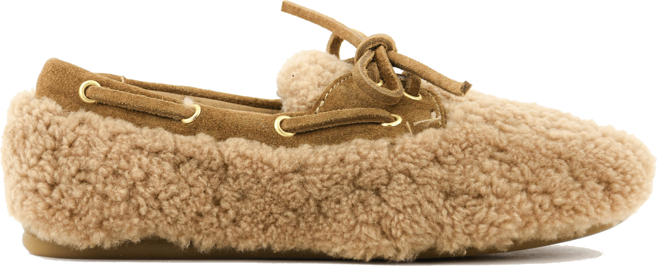 Toral Neige Moccasin Fur Beige Beige