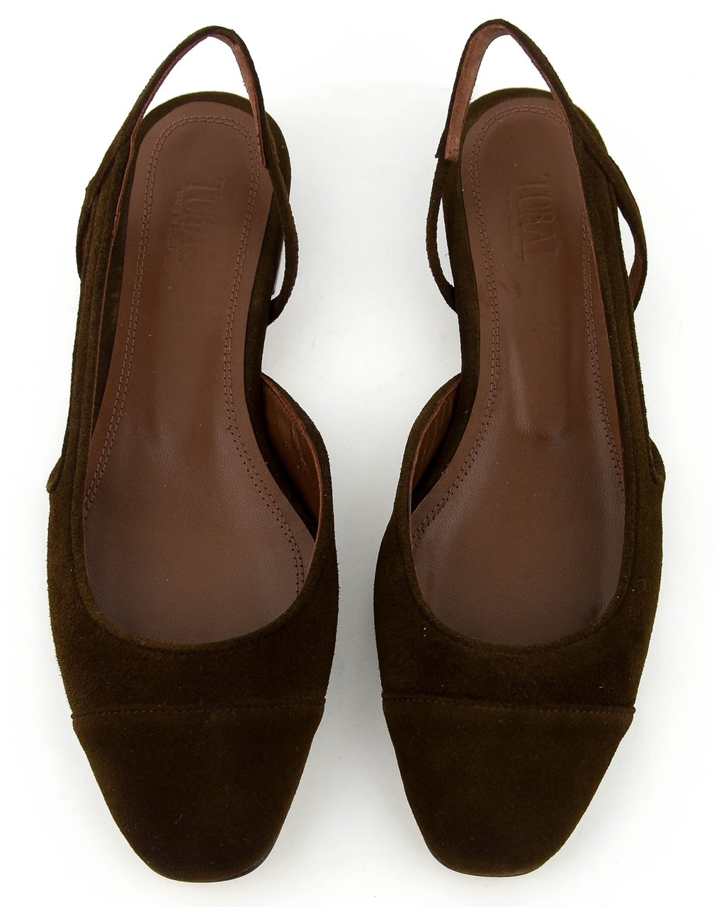 Toral Manhattan Slingback Brown Suede Bruin