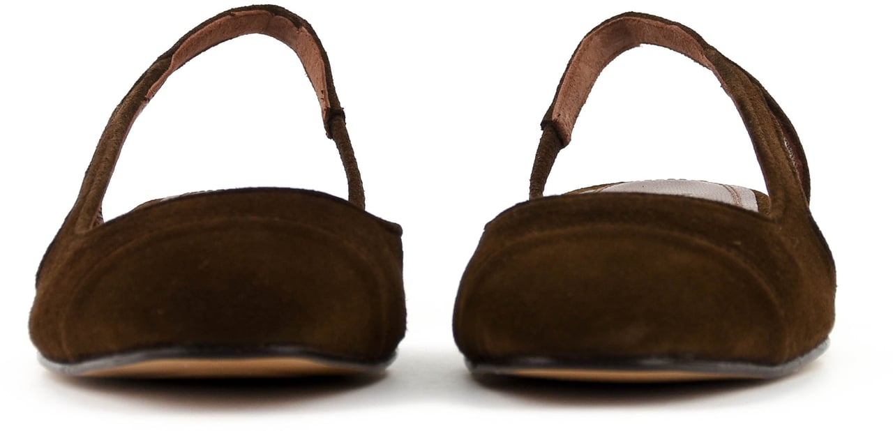Toral Manhattan Slingback Brown Suede Bruin