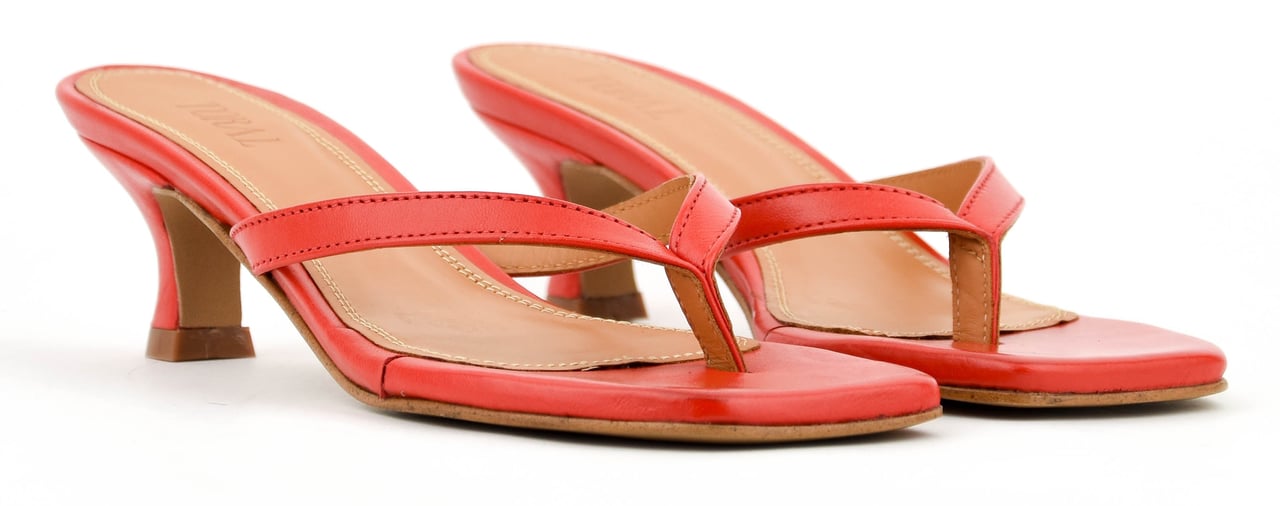 Toral Rocio Thong Sandal Red Rood