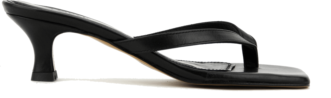 Toral Rocio Thong Sandal Black Zwart