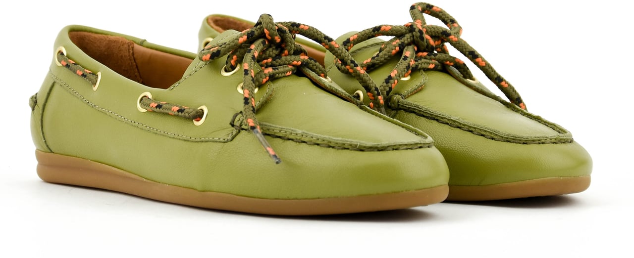 Toral Boat Shoe Olive Groen
