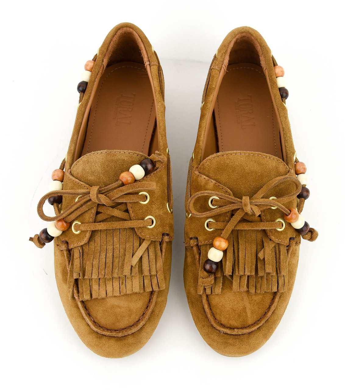 Toral Boat Shoe Fringes Tan Bruin