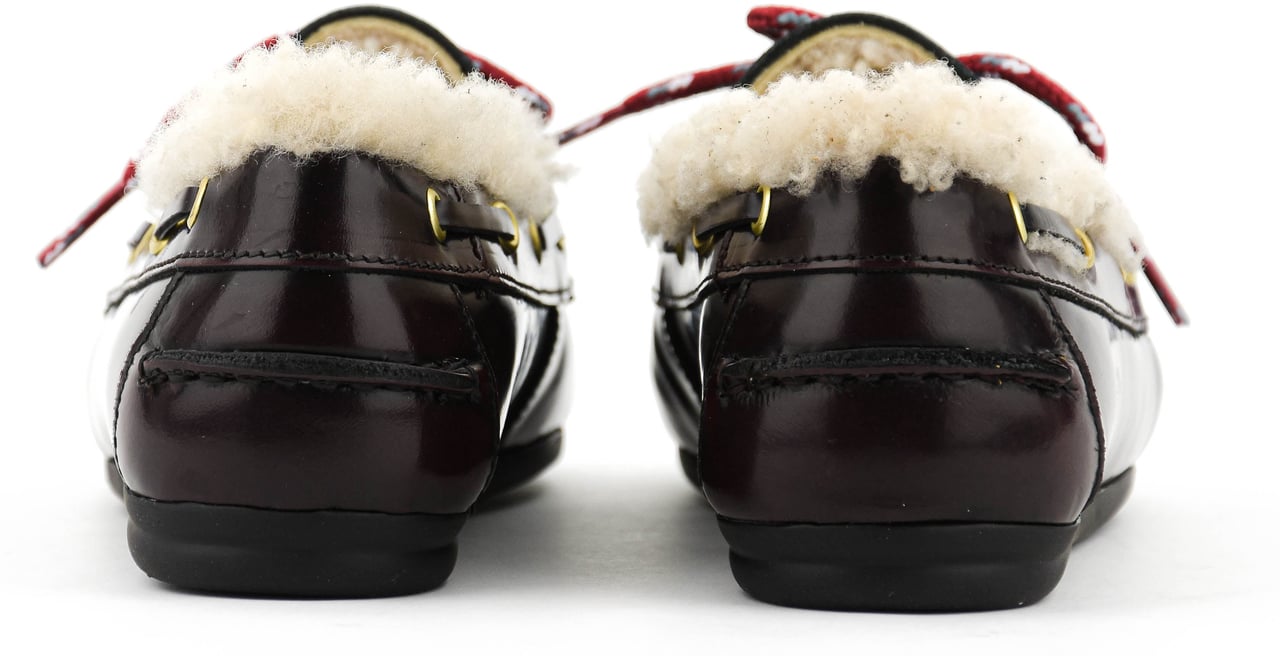 Toral Boat Shoe Highshine Bordo Rood