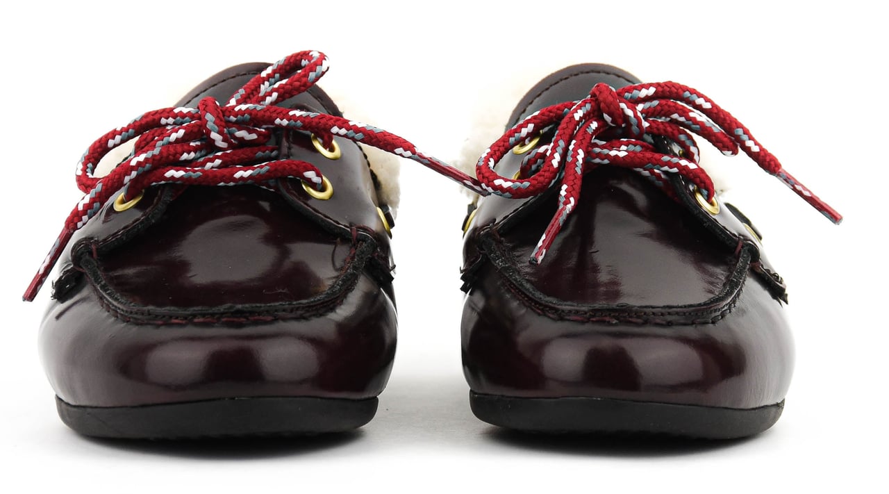 Toral Boat Shoe Highshine Bordo Rood