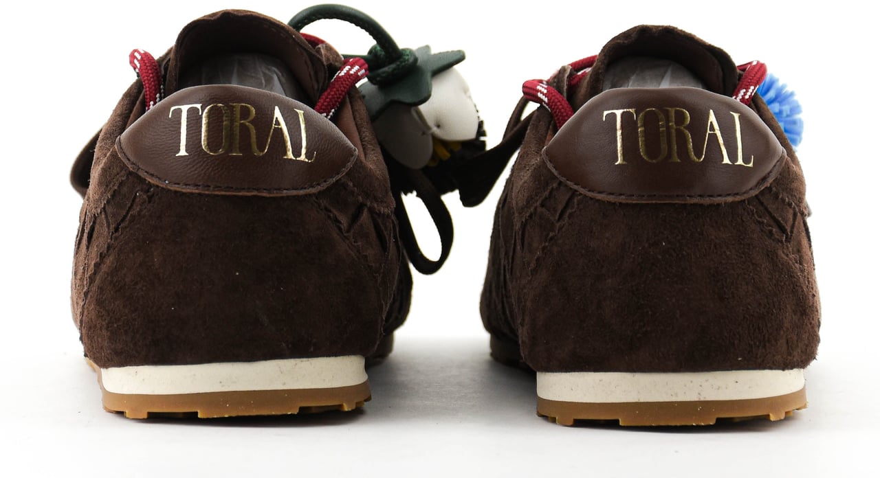 Toral Erin Sneaker Brownish Red Suede Bruin