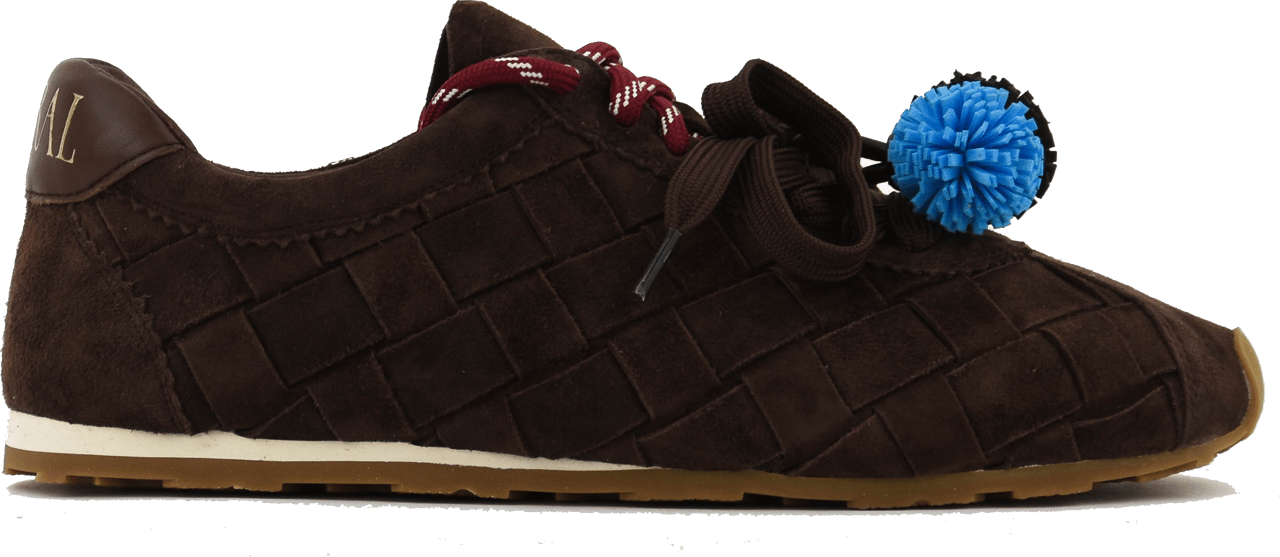 Toral Erin Sneaker Brownish Red Suede Bruin