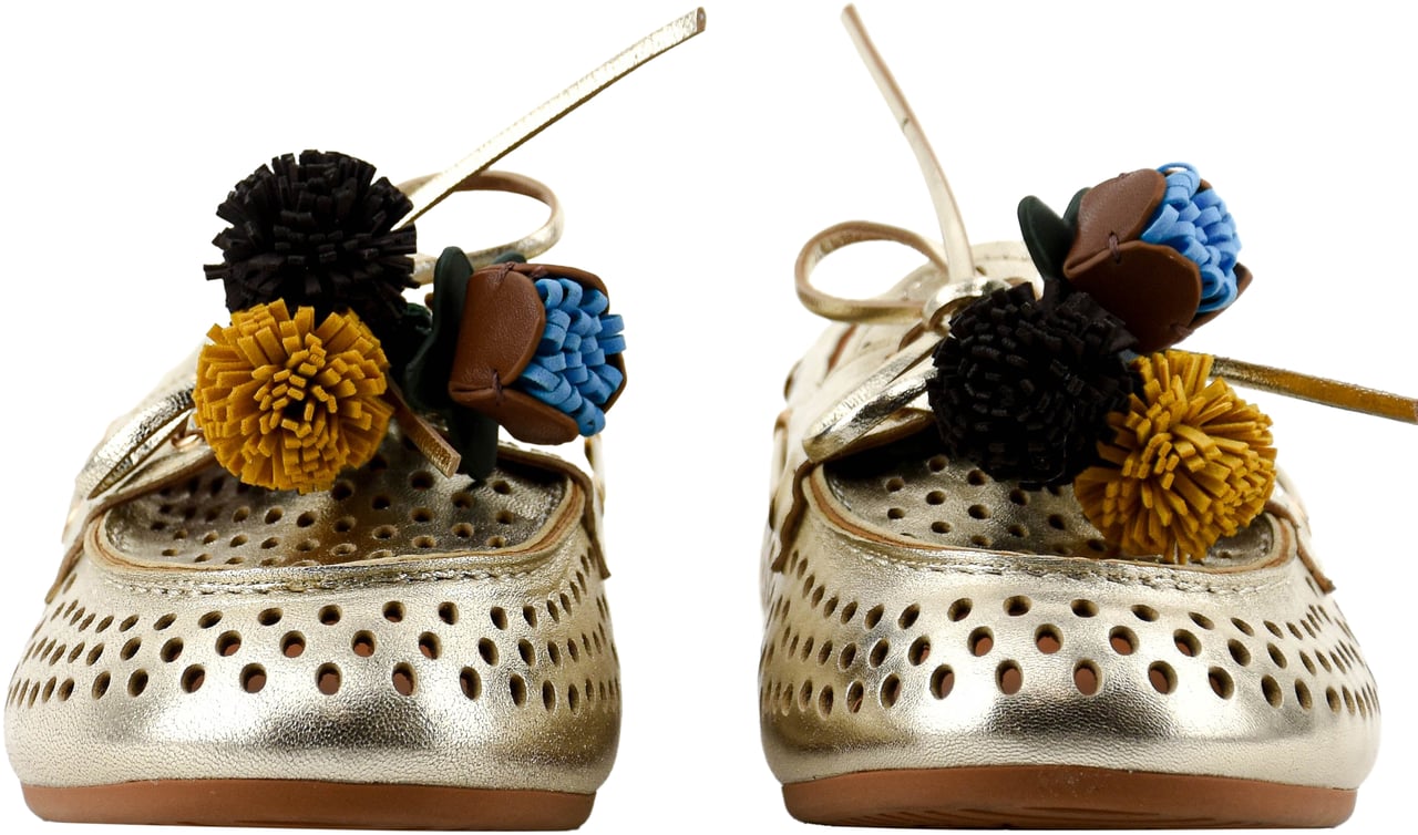 Toral Karmel Loafer Champagne Pompom Divers