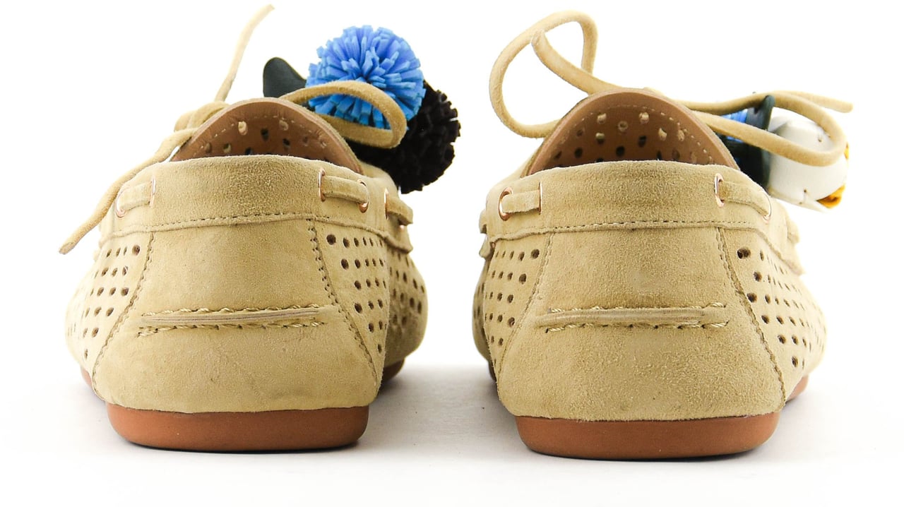 Toral Karmel Loafer Beige Pompom Beige