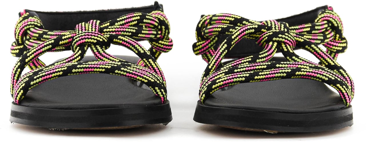 Toral Devon Rope Sandal Pink Black Multi Roze