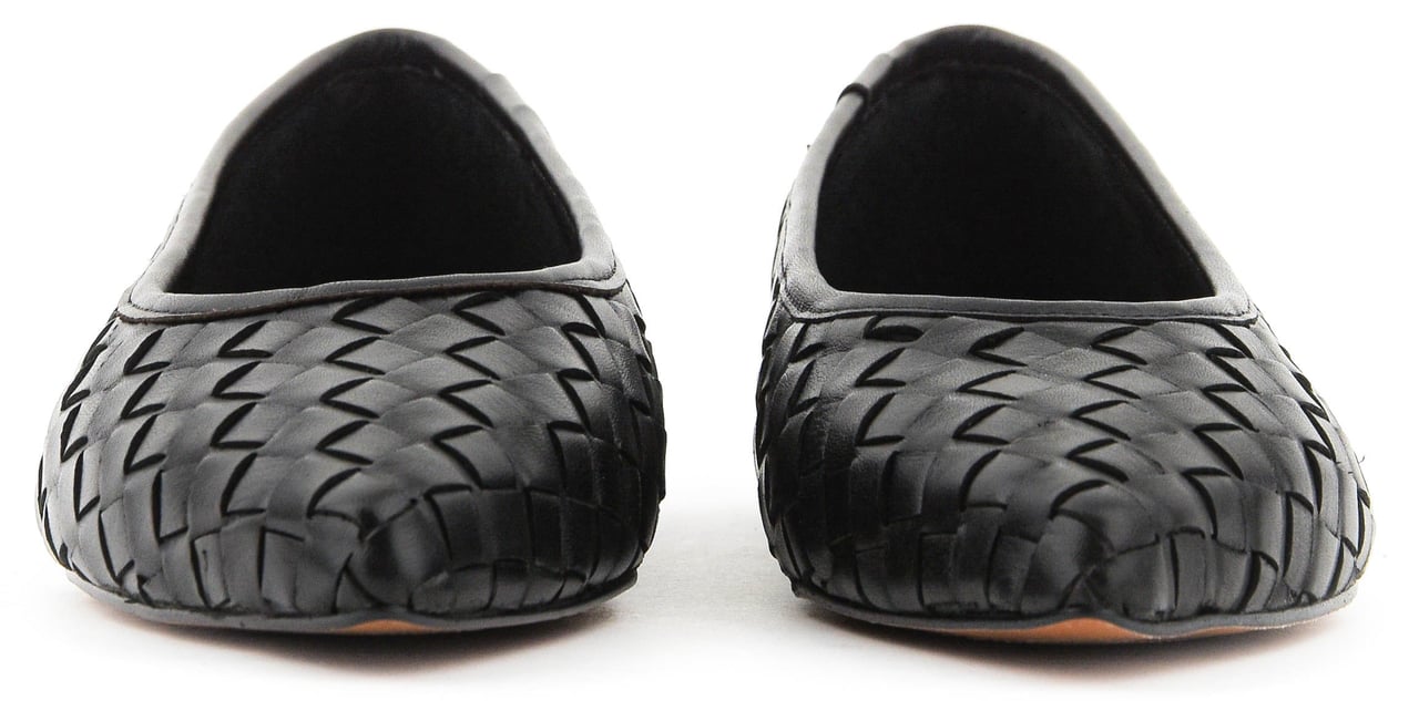 Toral Ginebra Ballerina Black Woven Zwart