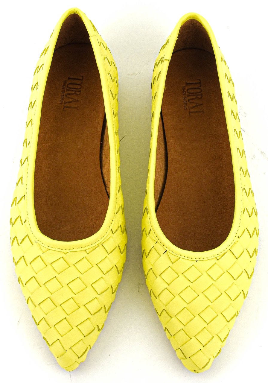 Toral Ginebra Ballerina Yellow Woven Geel