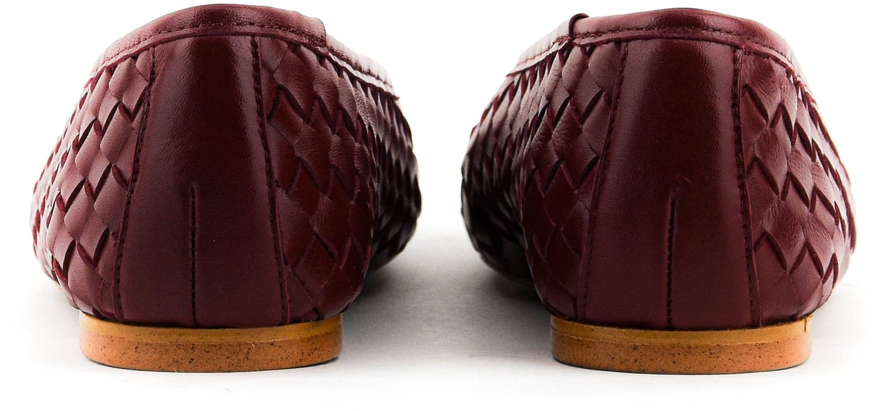 Toral Ginebra Ballerina Bordeaux Woven Rood
