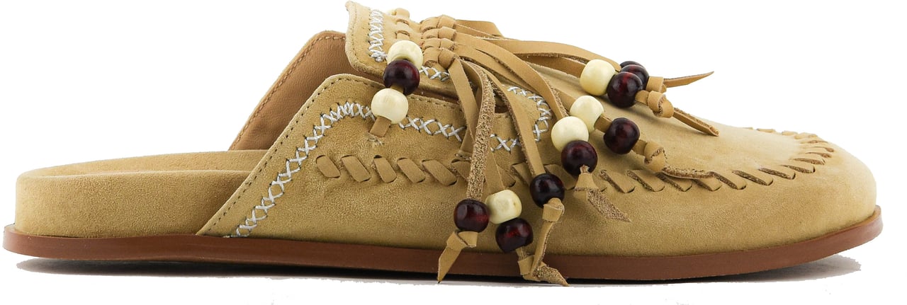 Toral Inka Beads Slide Camel Beige