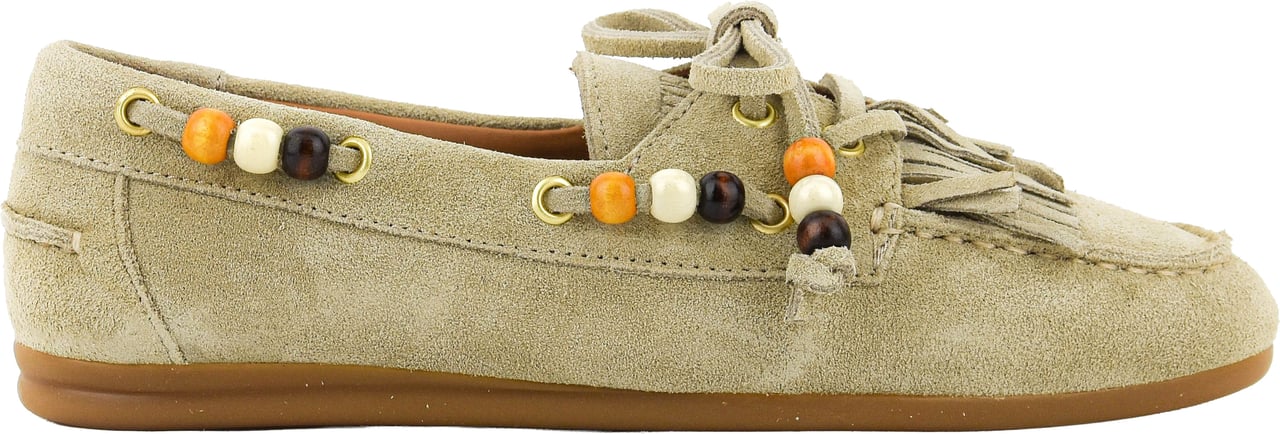 Toral Boat Shoe Fringes Sand Beige