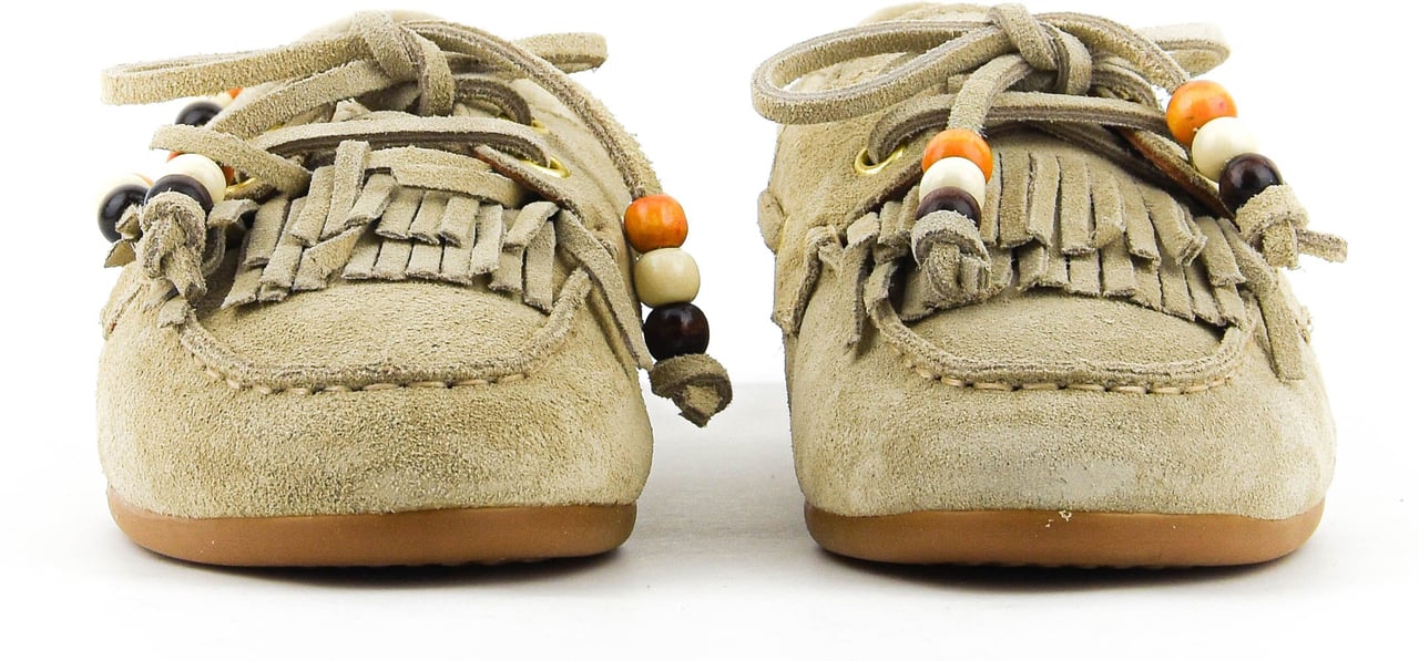 Toral Boat Shoe Fringes Sand Beige