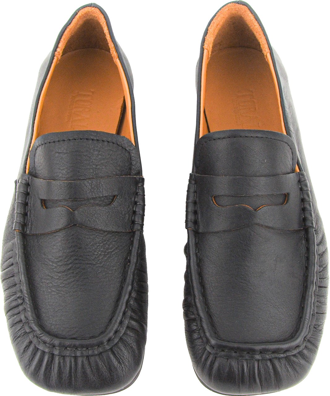 Toral Penny Loafer Black Leather Zwart