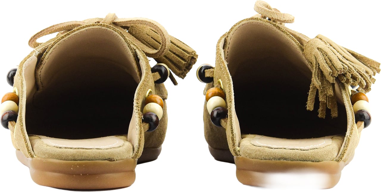 Toral Boat Loafer Mule Sand Beige