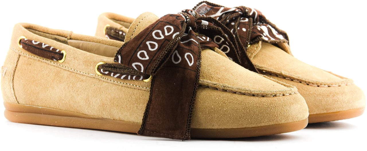 Toral Nahua Scarf Loafer Marron Beige