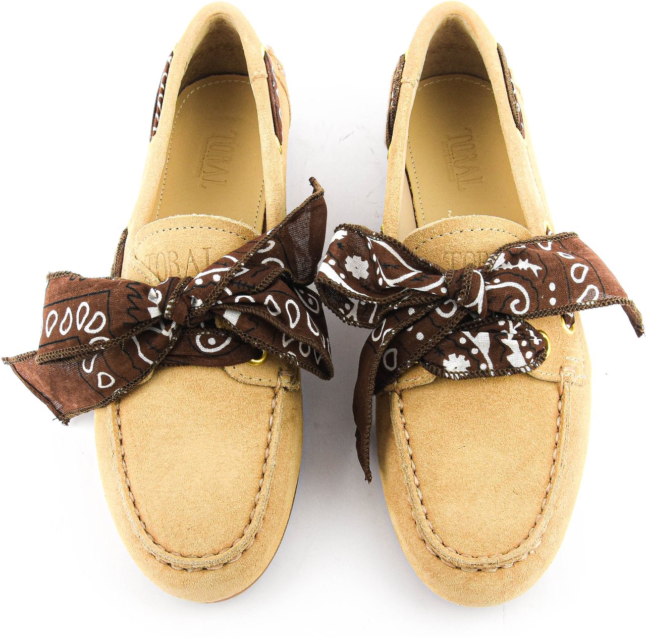 Toral Nahua Scarf Loafer Marron Beige