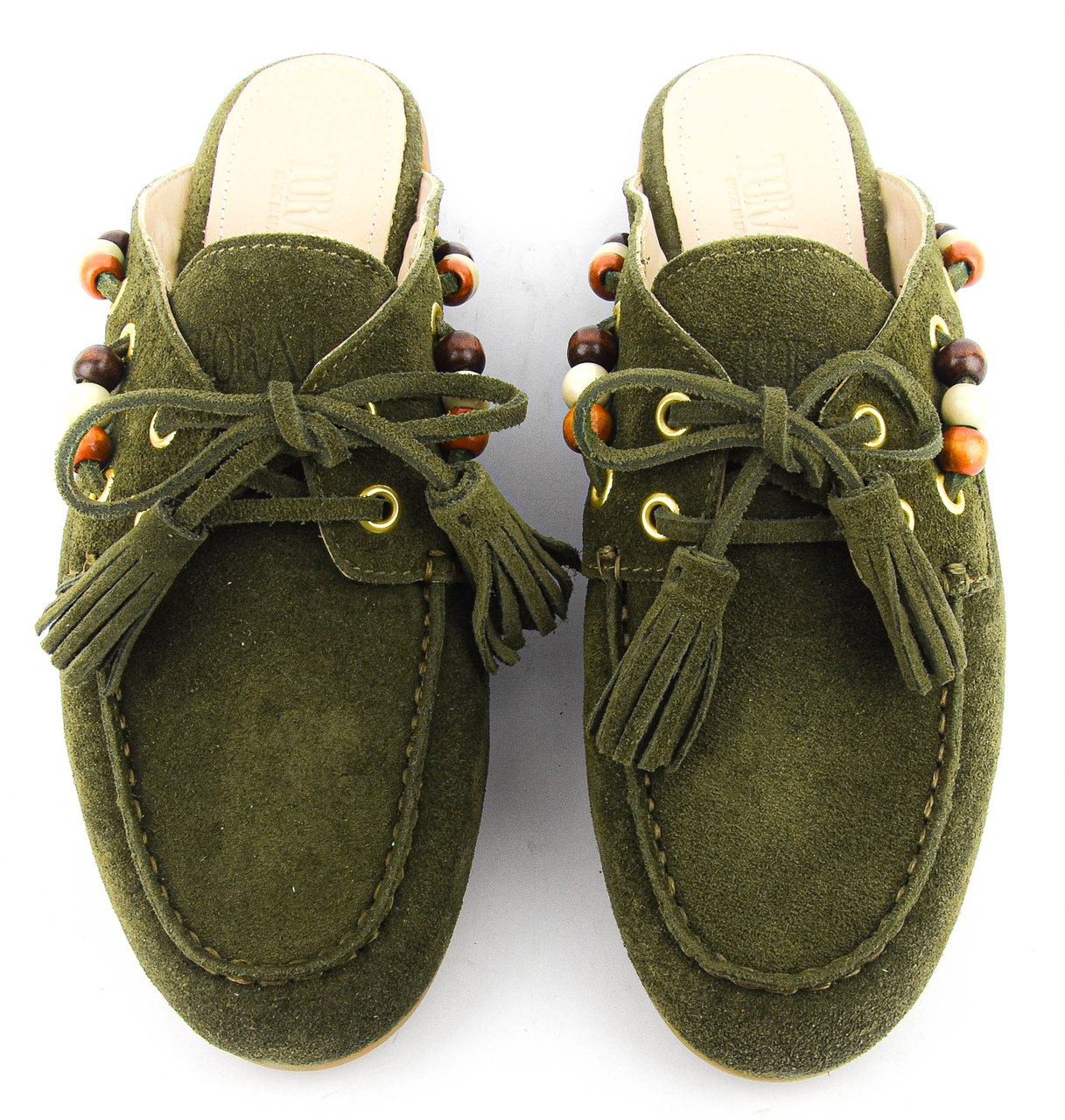 Toral Boat Loafer Mule Military Groen