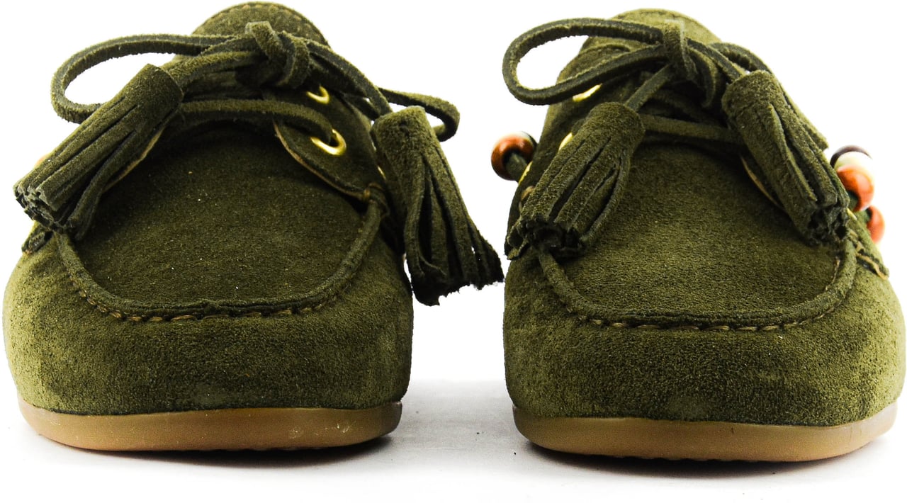 Toral Boat Loafer Mule Military Groen