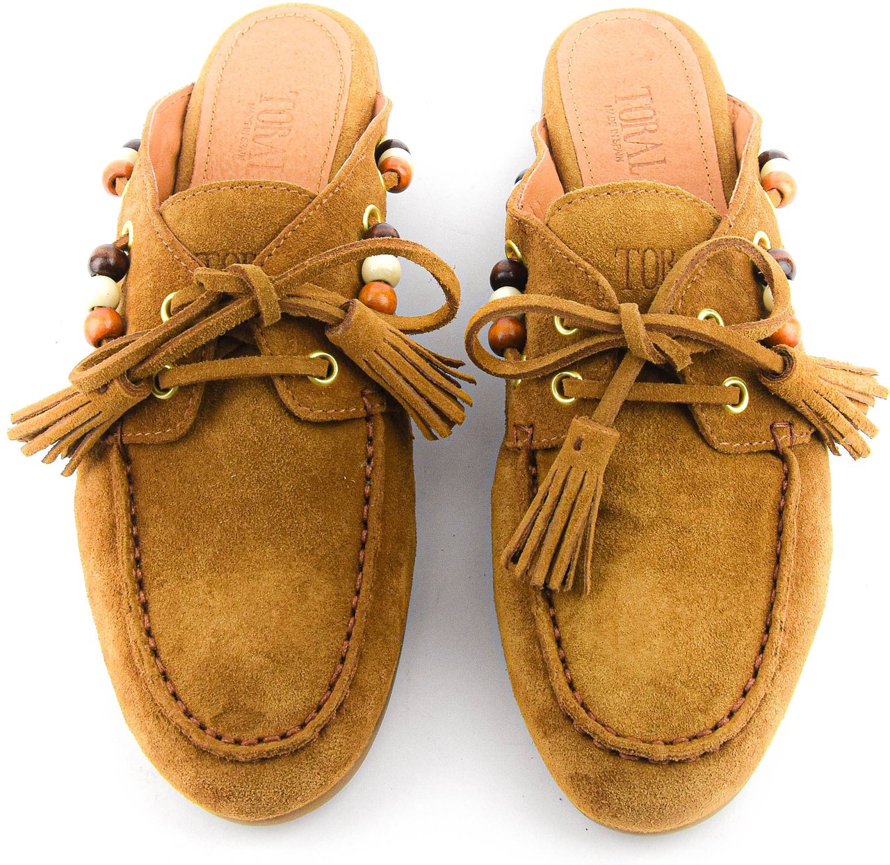 Toral Boat Loafer Mule Cognac Divers