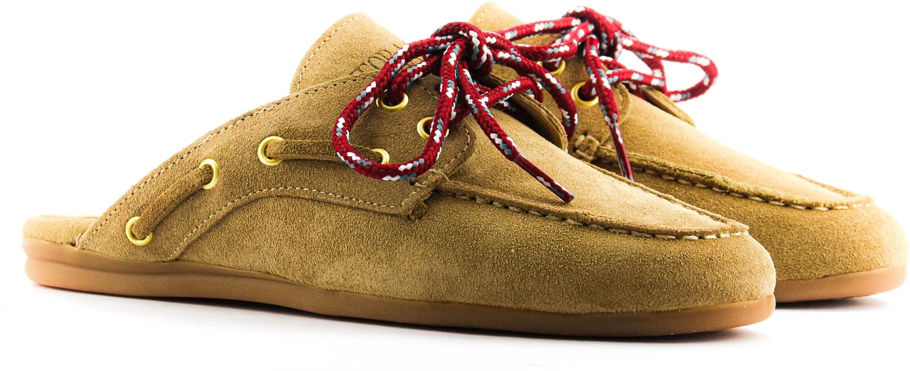 Toral Boat Loafer Mule Sand Beige