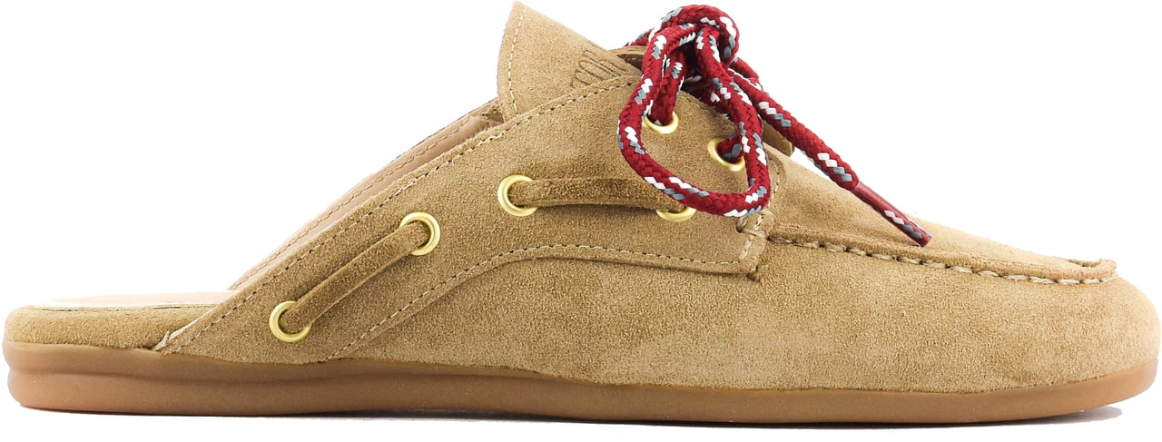 Toral Boat Loafer Mule Sand Beige