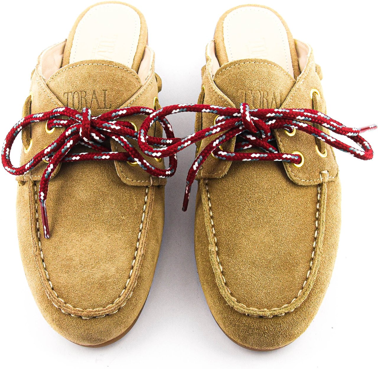 Toral Boat Loafer Mule Sand Beige