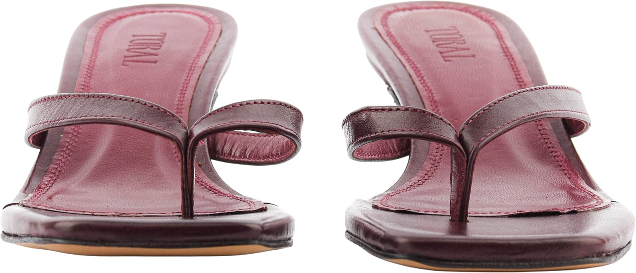 Toral Rocio Thong Sandal Burdeos Rood