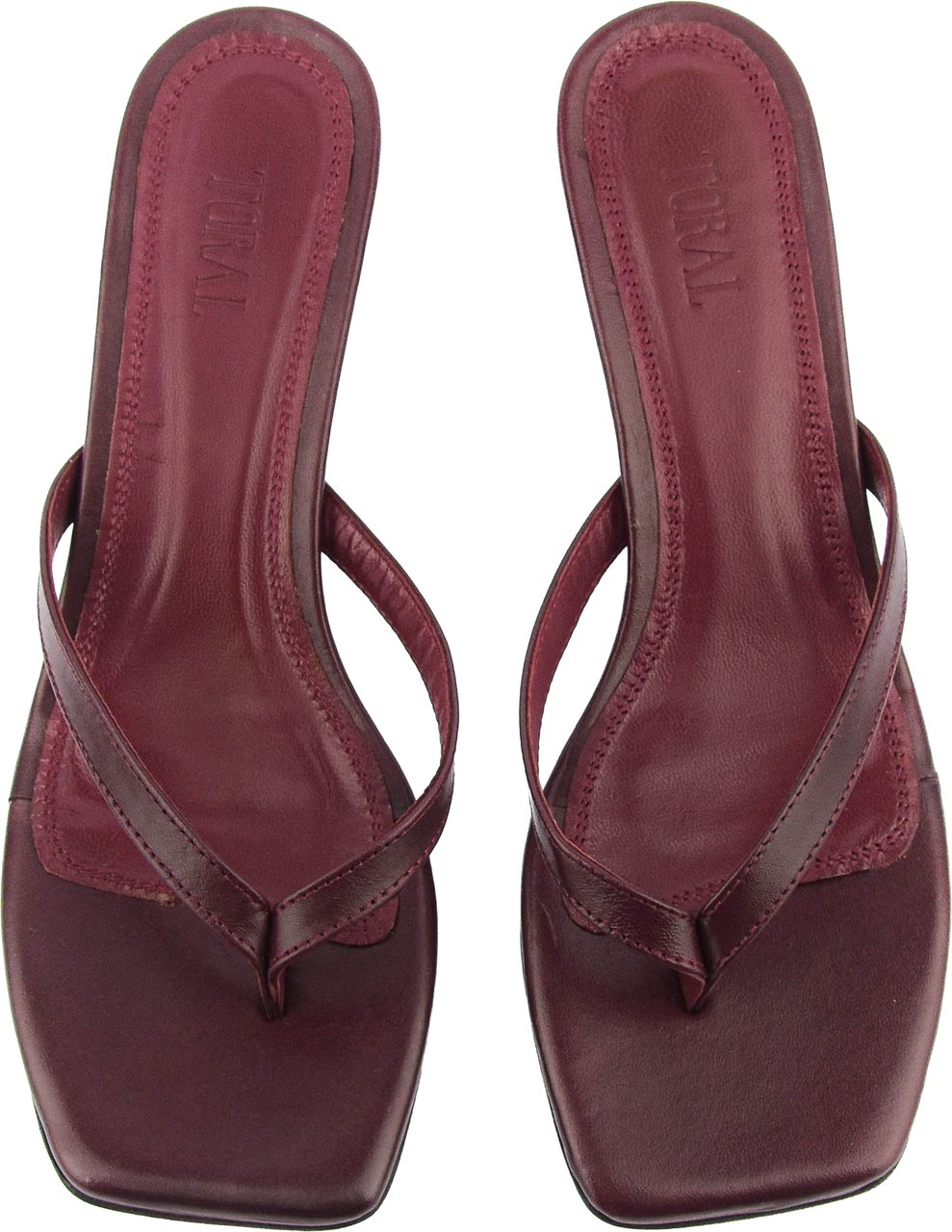Toral Rocio Thong Sandal Burdeos Rood