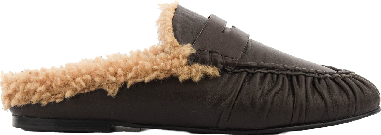 Toral Piper Loafer Mule Piper Dark Brown Bruin
