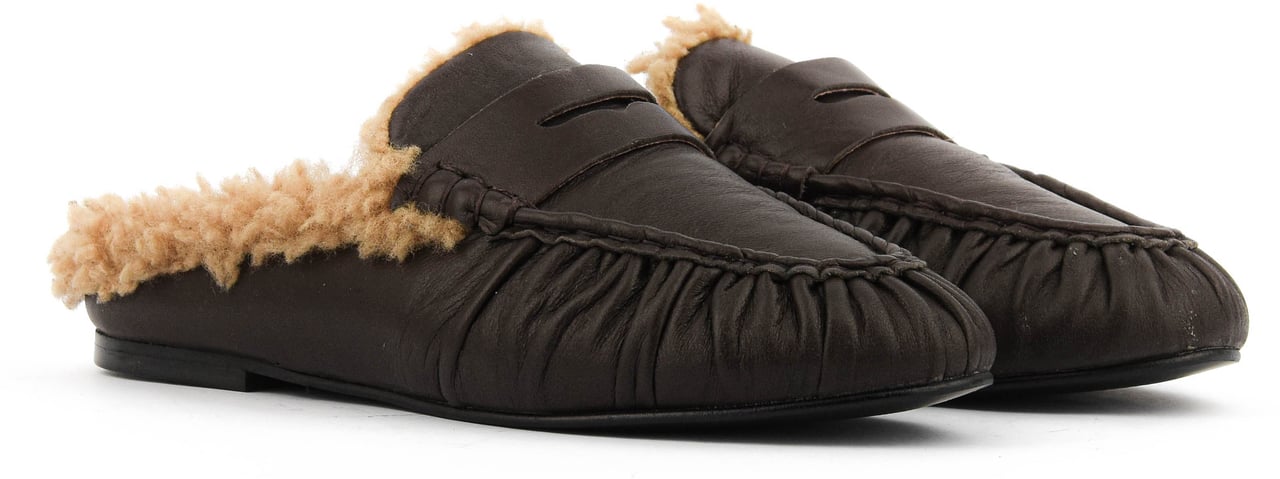 Toral Piper Loafer Mule Piper Dark Brown Bruin