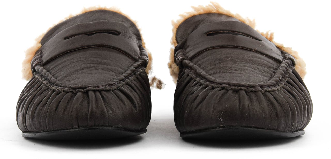 Toral Piper Loafer Mule Piper Dark Brown Bruin