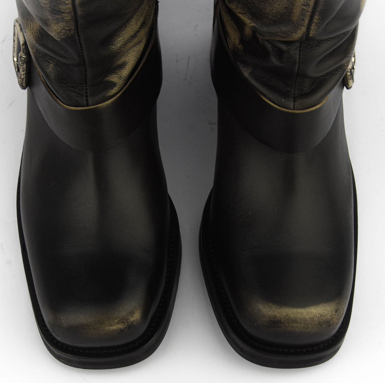 Toral Clide Boots Vintage Leather Zwart
