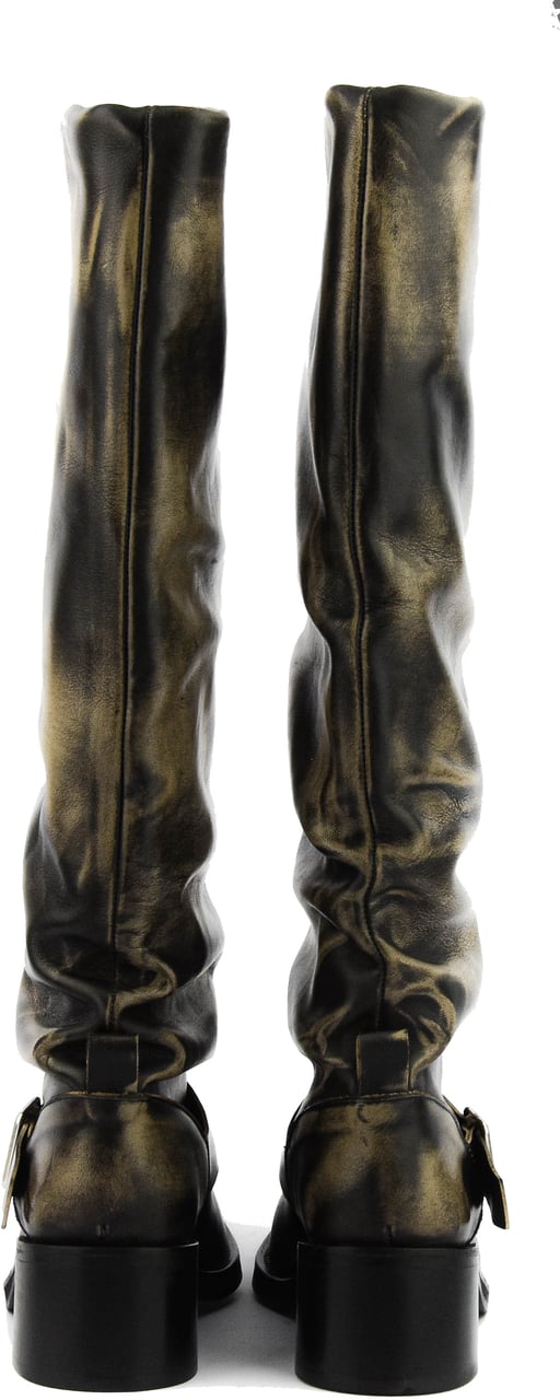 Toral Clide Boots Vintage Leather Zwart