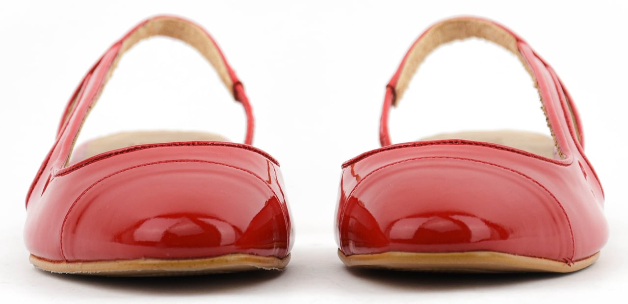 Toral X Pw Manhattan Slingback Patent Red Rood