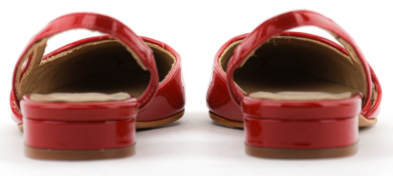 Toral X Pw Manhattan Slingback Patent Red Rood